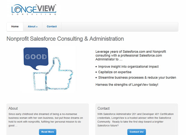 Non-profit Salesforce Consulting Website