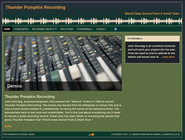 thunder pumpkin recording studio